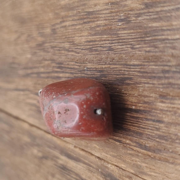 Natural red jasper earth stone native necklace pendant - Picture 2 of 2